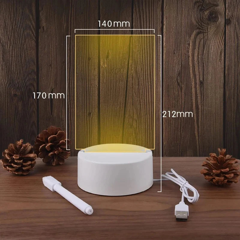 Transparent Luminous LED Night Lights USB